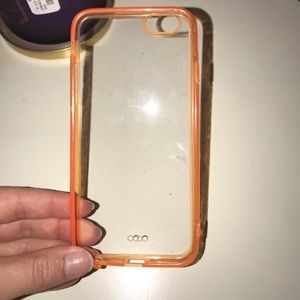 iPhone 6 case with orange around the edge 🧡